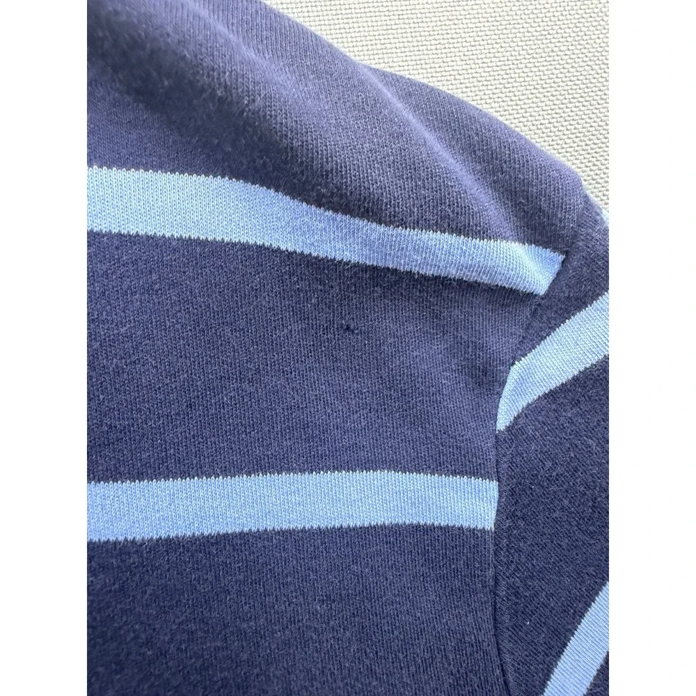 Polo Ralph Lauren Polo Shirt Mens Blue Striped Short Sleeve XL